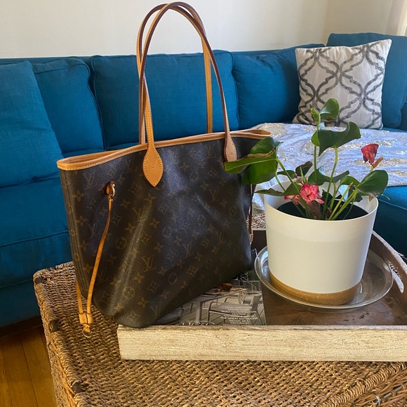 Louis Vuitton Handbags - Brown Monogram Tote Bag Neverfull MM